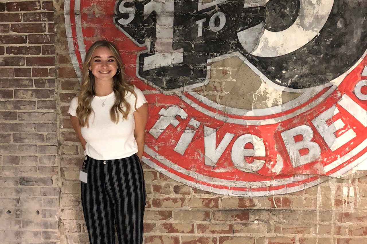 Fashion merchandising and management graduate Heather Cunningham interned at Five Below before being offered a position as an inventory analyst at the company