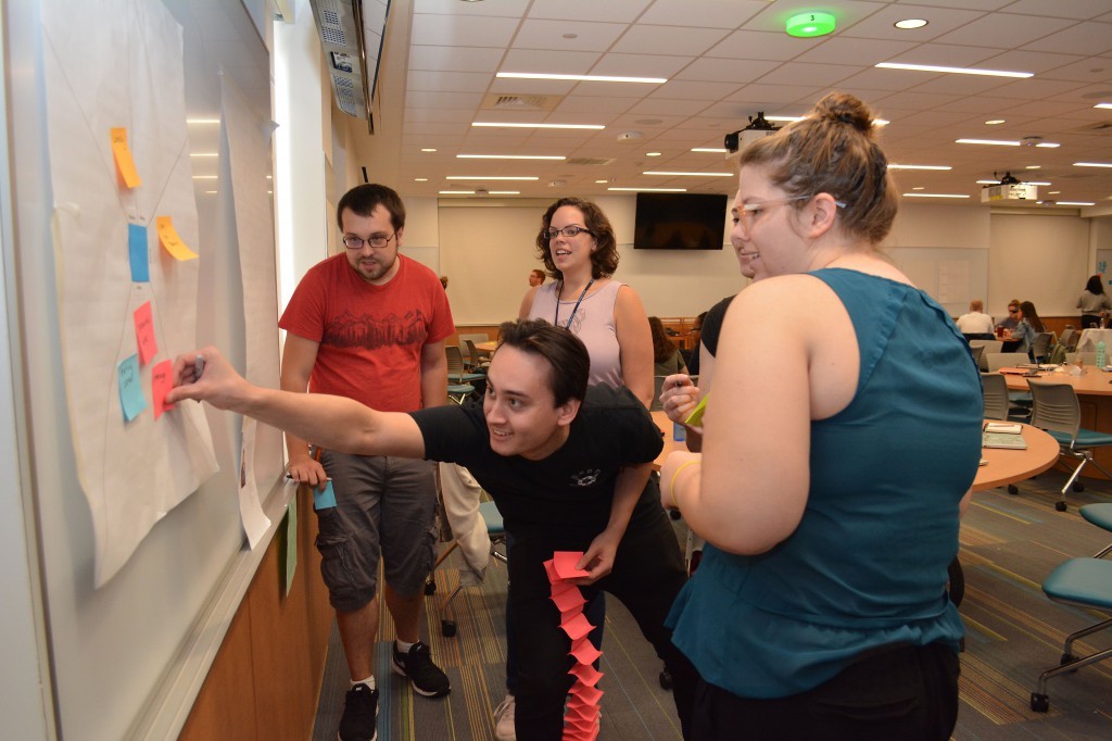 Both the pharmacy and graphic design students benefited from the design-thinking workshop.