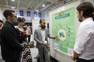 Student presenting a solution