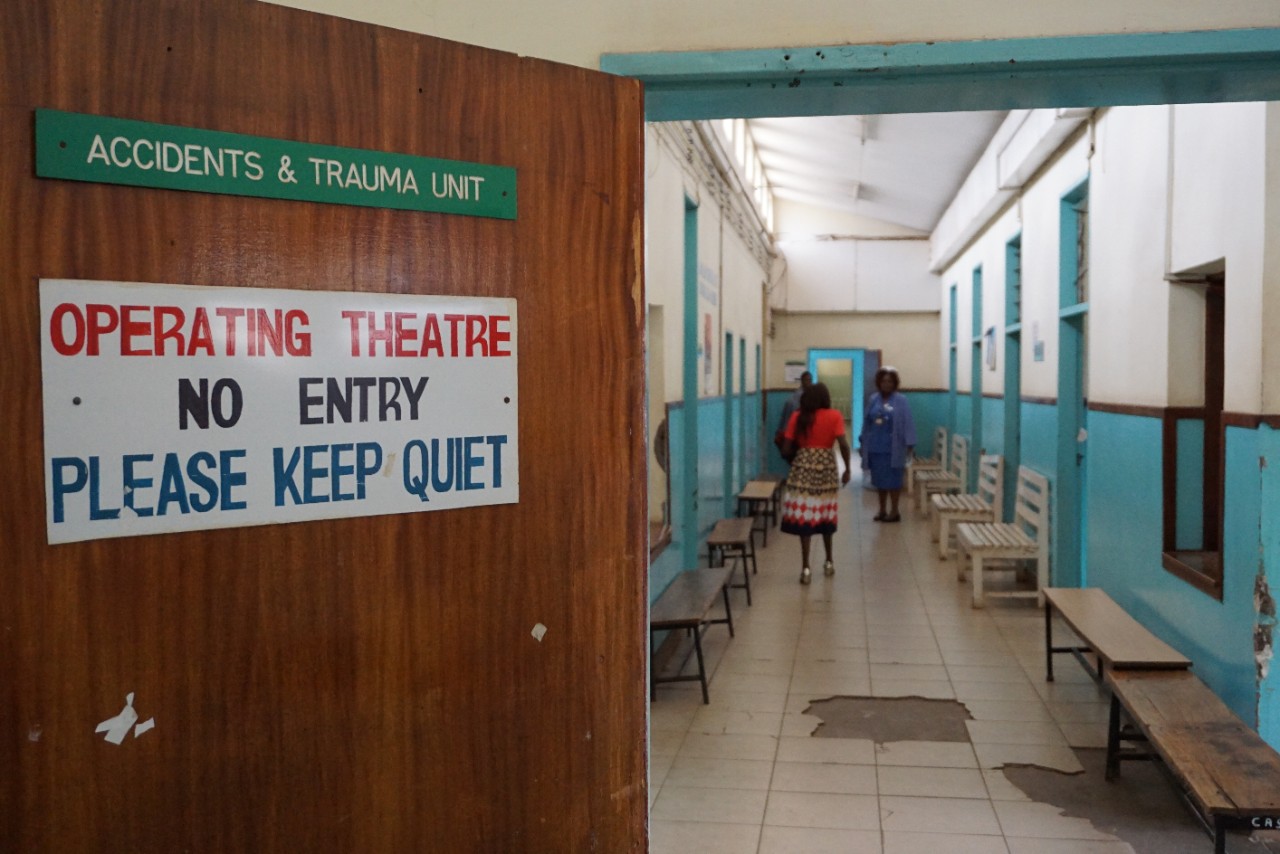 Hallway Leading To Operation Room in Africian Hospital