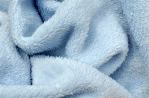 blue baby blanket