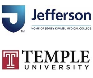 Temple University and Thomas Jefferson University Logos