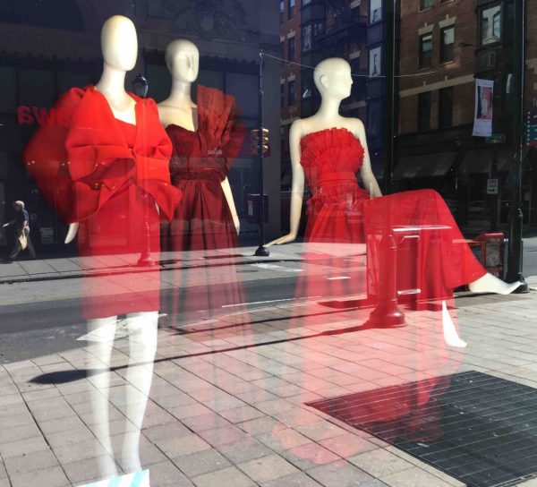 Macy's short red best sale dress