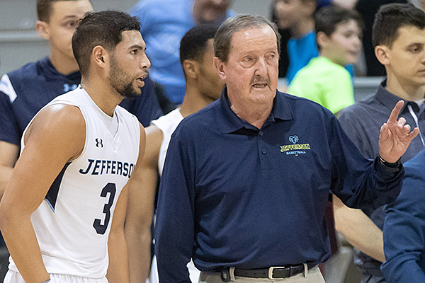 Jefferson Rams head basketball coach Herb Magee