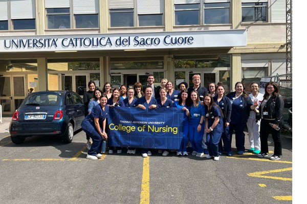 College of Nursing students complete their capstone projects at Università Cattolica del Sacro Cuore.