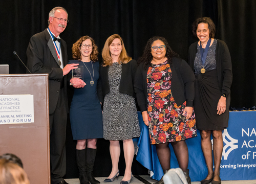 Picture of JCIPE team receiving NAP award