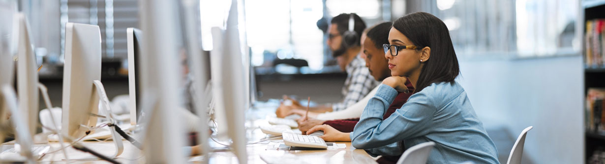   Students in Jefferson's BS program studying