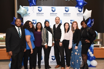 Left to right: Carlton Chase, Tyesha Flyod, Rahkeeta Rogers, Tangela Kennedy, Teodoro Rios (Program Director), Emma Durkin, Alexis Tiernan, Sareeta Hoffman.