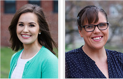 Elizabeth Lane and Jessica Schoenherr, PhD students in political science at Michigan State University