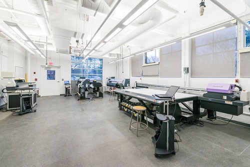 The Center printing room
