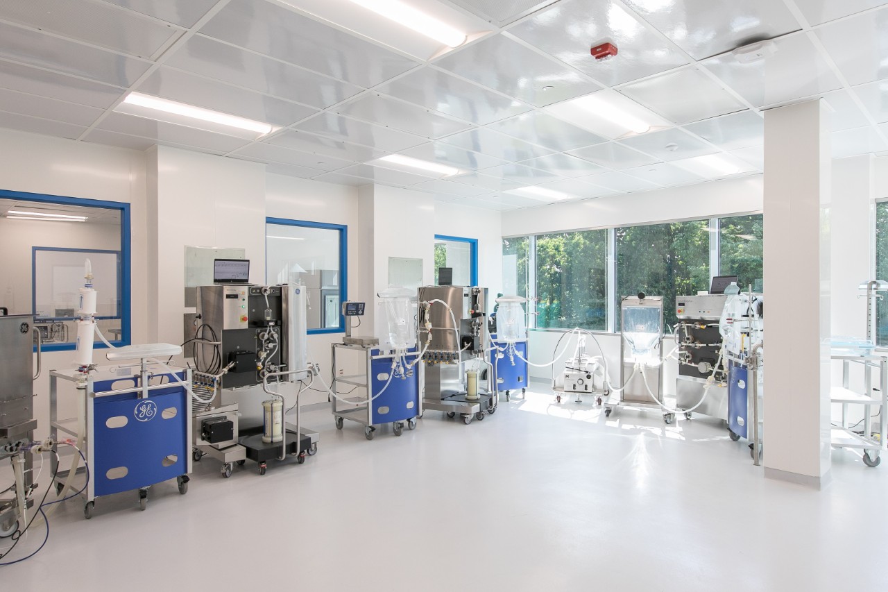 Biomanufacturing lab at Thomas Jefferson University's Biopharmaceutical Process department