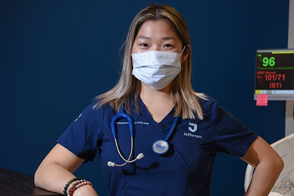 Nursing Student Laura Wu at Abington Dixon CampusCollege of NursingJefferson’s Helping Hands program