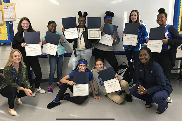Dr. Moore’s girls’ empowerment program in Somerdale, N.J.