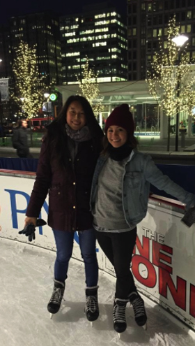 Ice skating