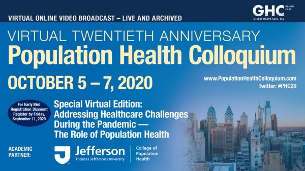 20th Anniversary Population Health Colloquium is Virtual ...