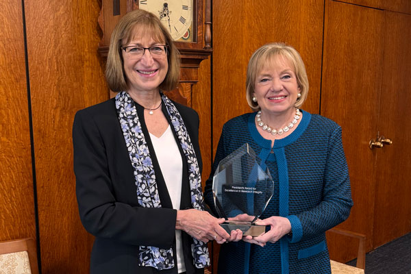Merry Receives Presidents Excellence Integrity Award