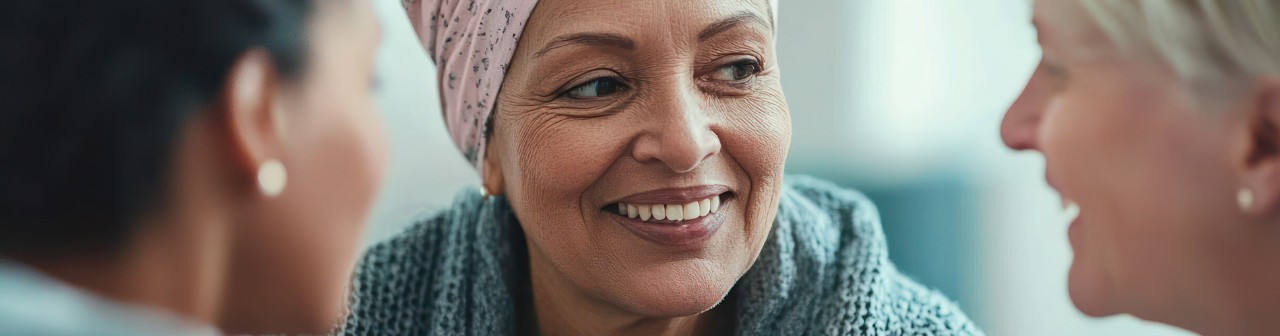 A support group meeting for women with cancer, fostering connections and shared experiences
