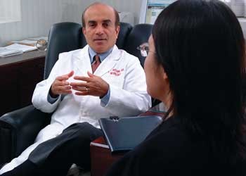 Dr. Rostami with student