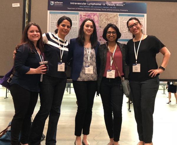 Dr. Fortuna, Dr. Mollaee, Dr Gargano, Dr. Jagannathan, and Dr. Villatoro at ASCP 2018