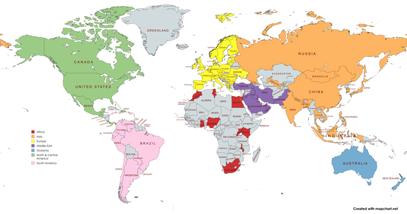 World map of Jefferson Scale of Empathy Worldwide use