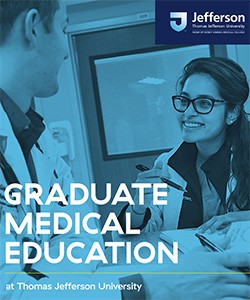 2020 Graduate Medical Education at Thomas Jefferson University Brochure Cover