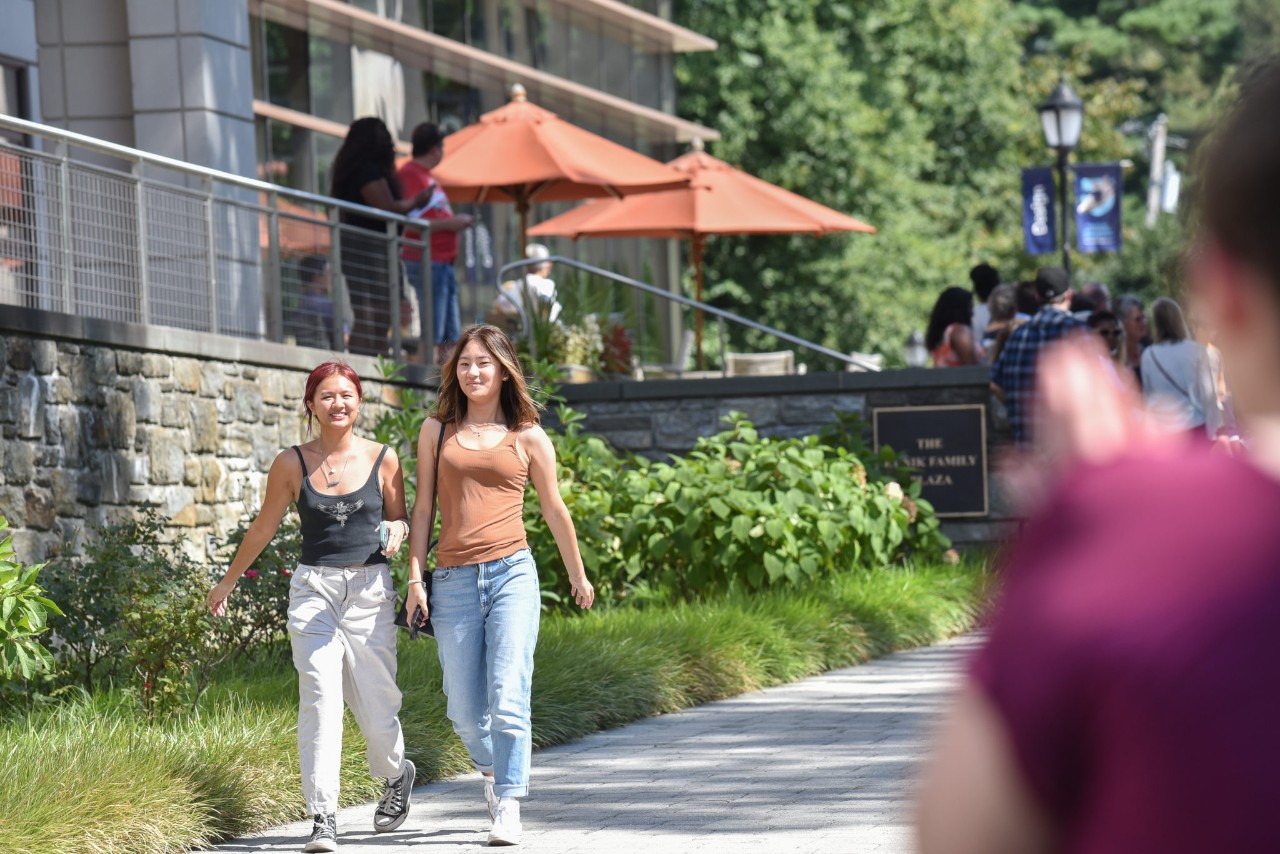 Students Walking on East Falls Campus