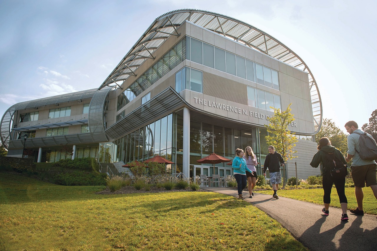 East Falls campus with students in foreground