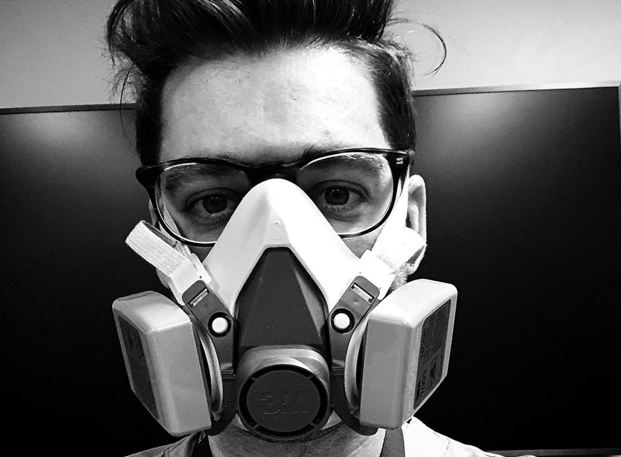 Dr. Mike Natter dressed in PPE