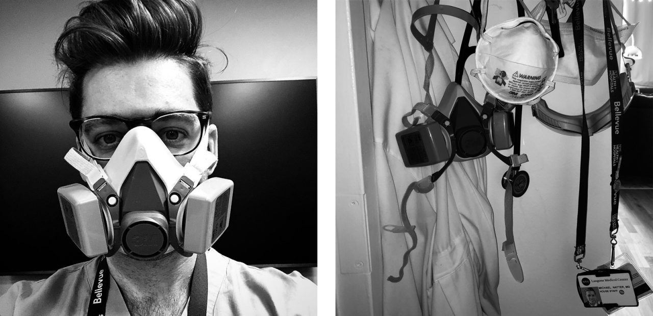 Dr. Mike Natter dressed in PPE
