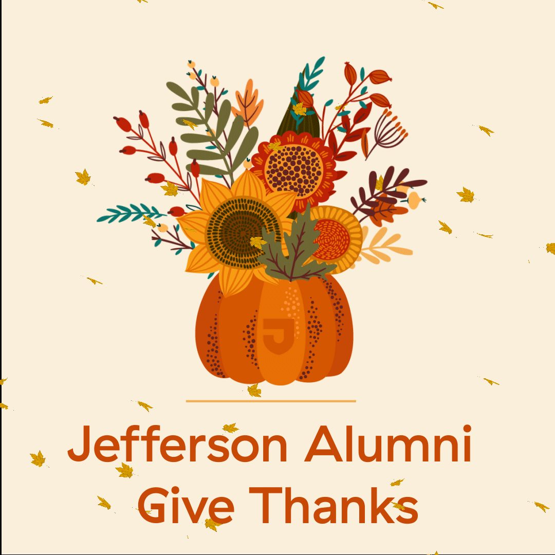 Jefferson Alumni Give Thanks Graphic