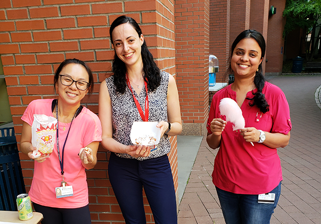College of Life Sciences students smiling during appreciation week