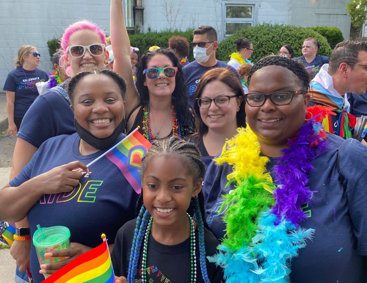 Group of People at a Pride Day