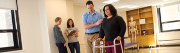 admissions-health-prof Students doing physical therapy