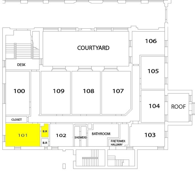Mott Hall, First Floor Chart