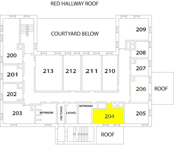 Mott Hall, Second Floor Chart