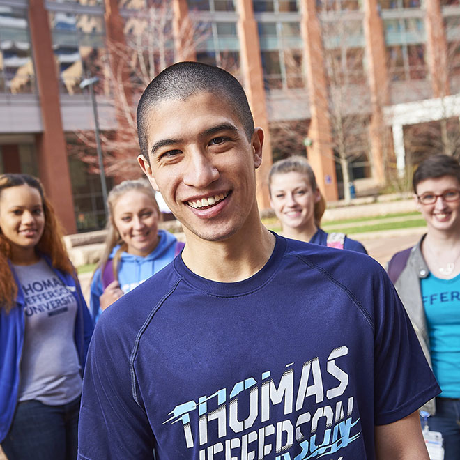 East Falls Campus with students