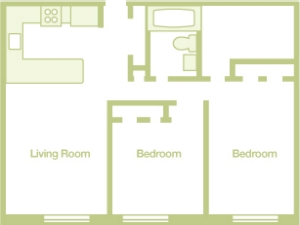 Barringer Two Bedroom Unit