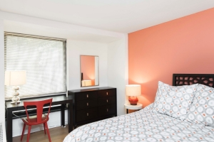  Orlowitz one bedroom unit, bedroom featured