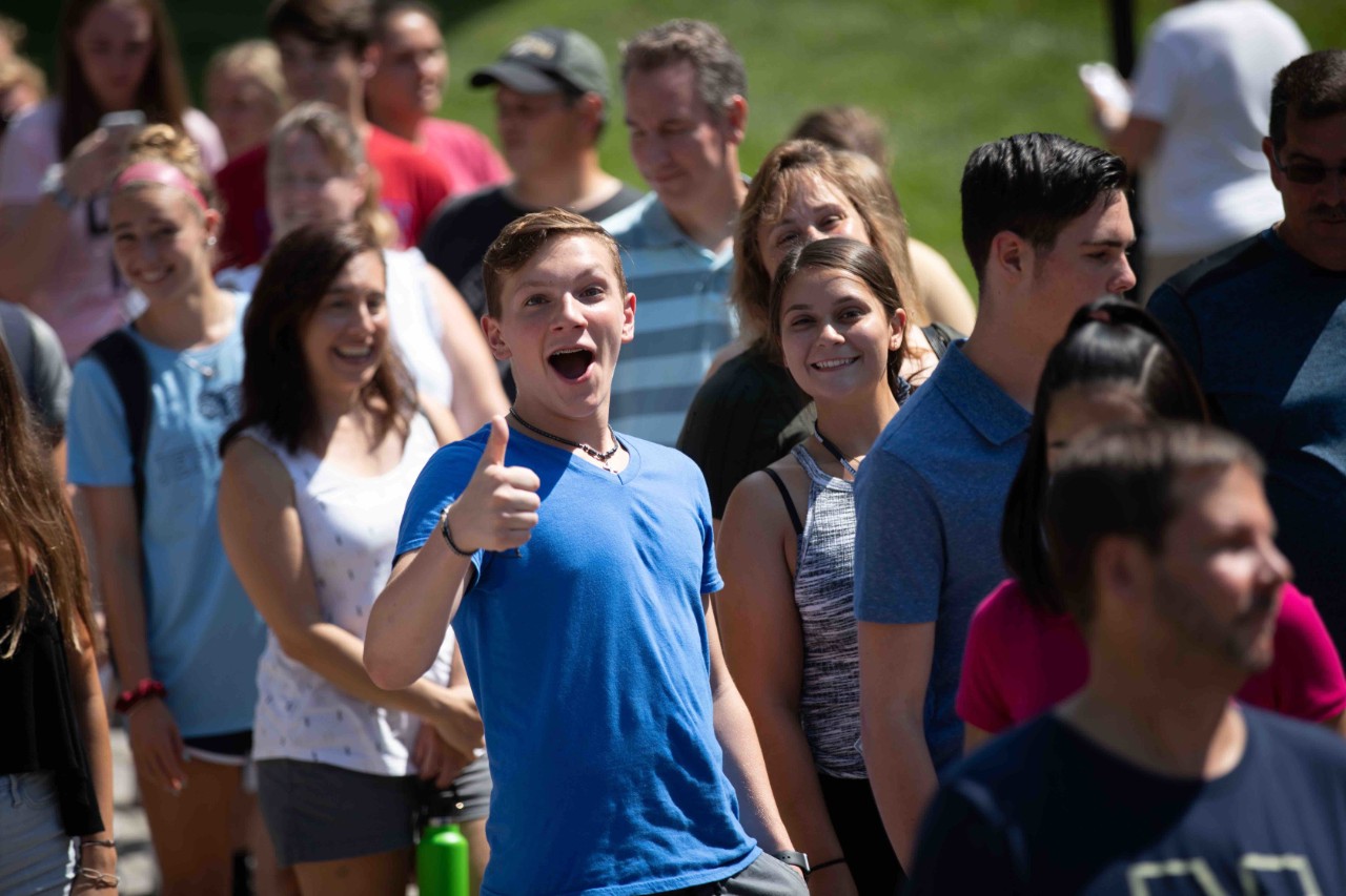Scenes from Convocation and move-in day