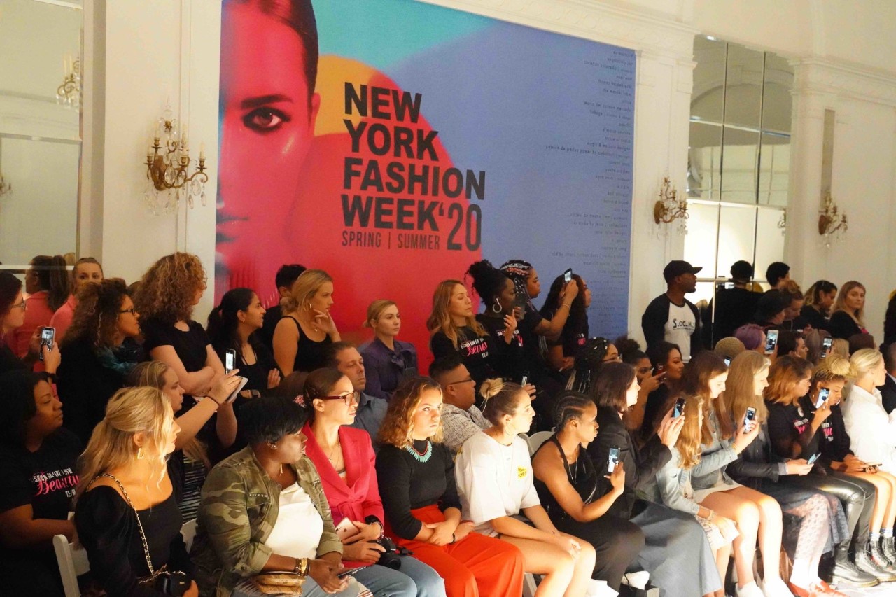 crowd shot at fashion show