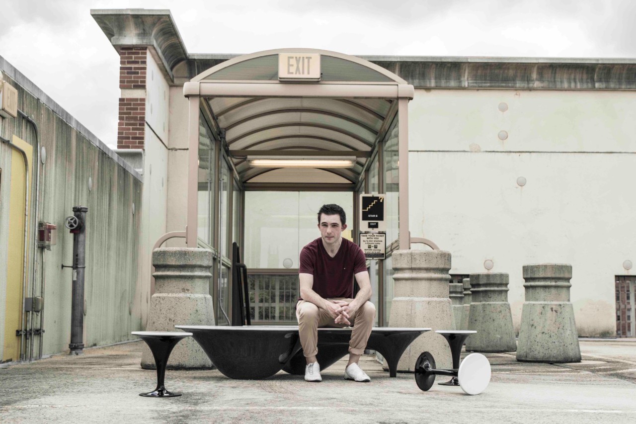 Samuel Pawlak graduated in 2016 from the industrial design program and now owns Livesay Ether Design Studio.