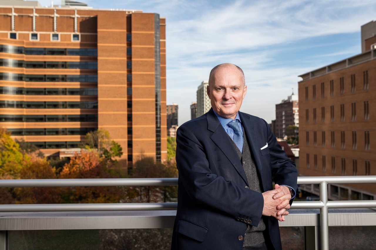 Dr. Ricciardi posing outside