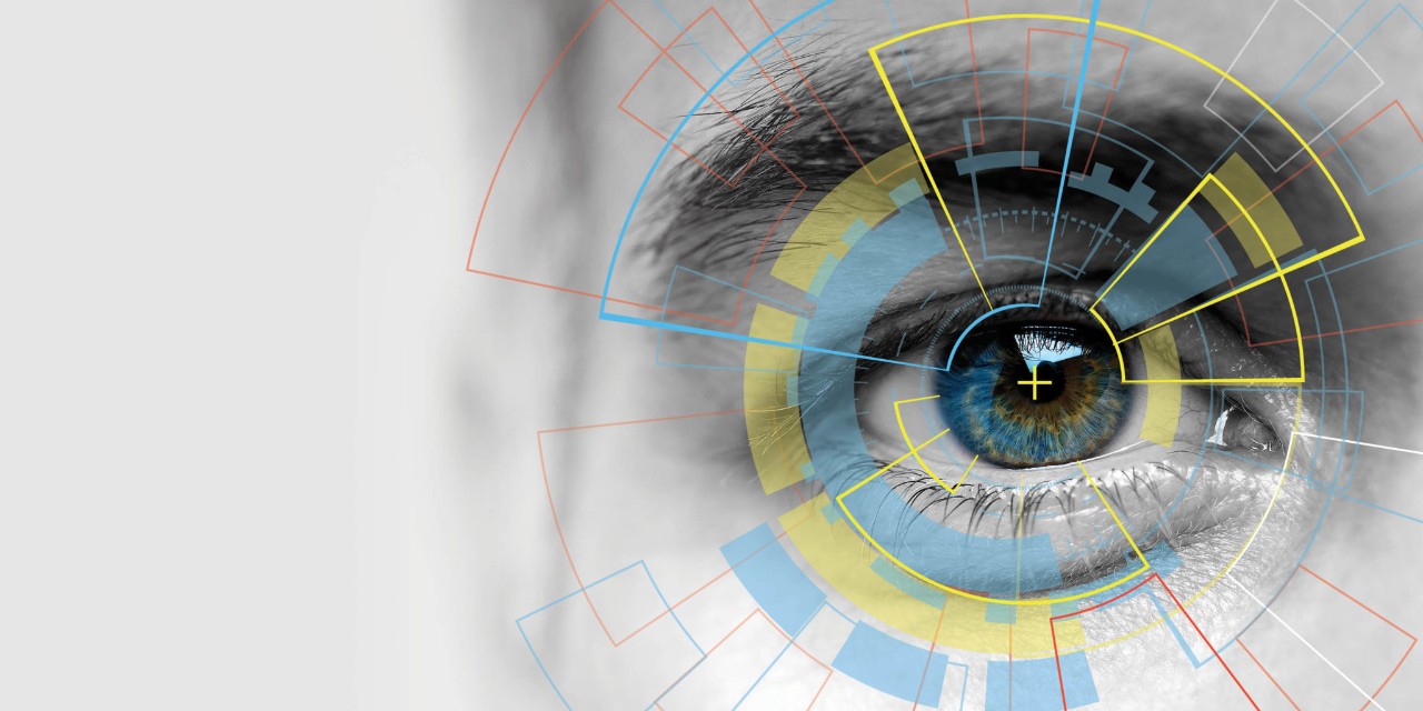 close up of an eye