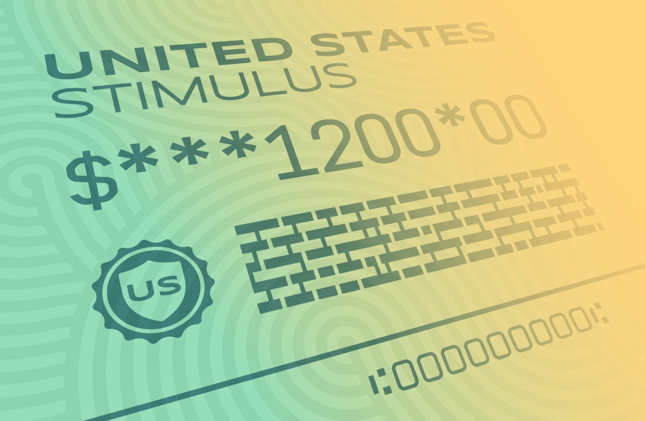 Mock check for stimulus