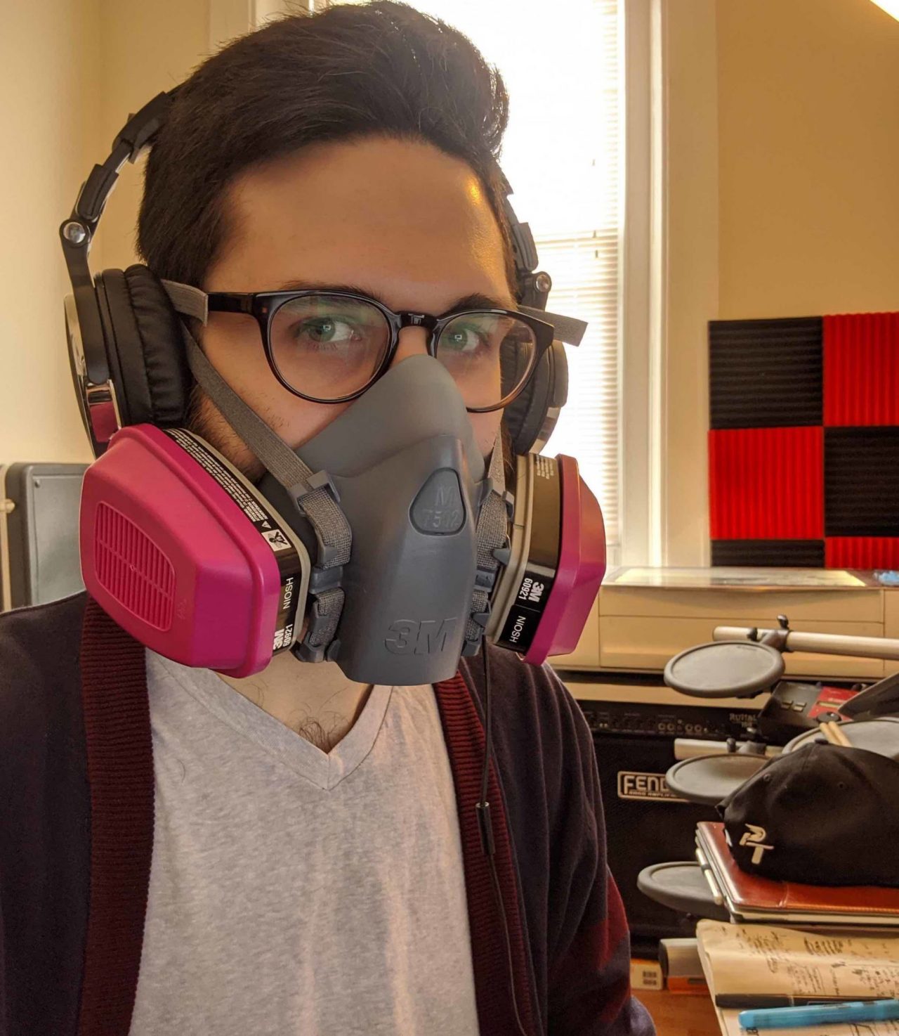 Alum Kevin Ryan working on the ear savers