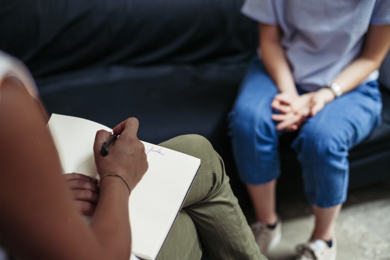 therapist and client