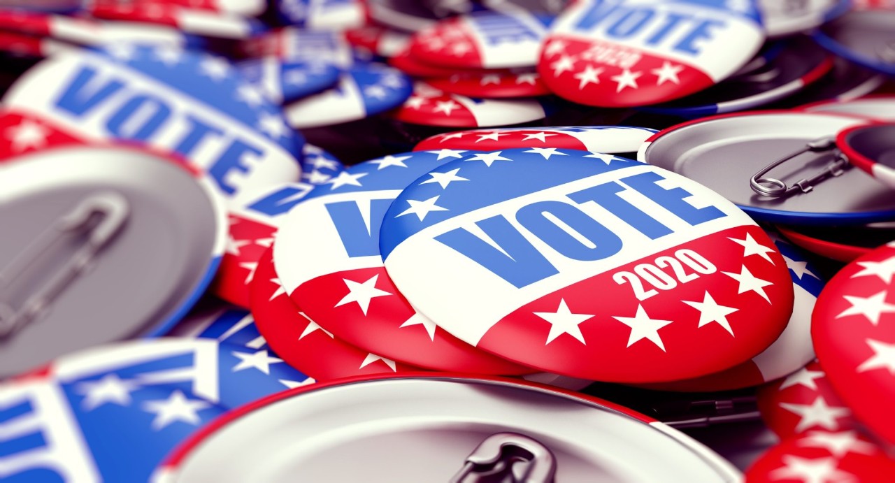 vote election badge button for 2020