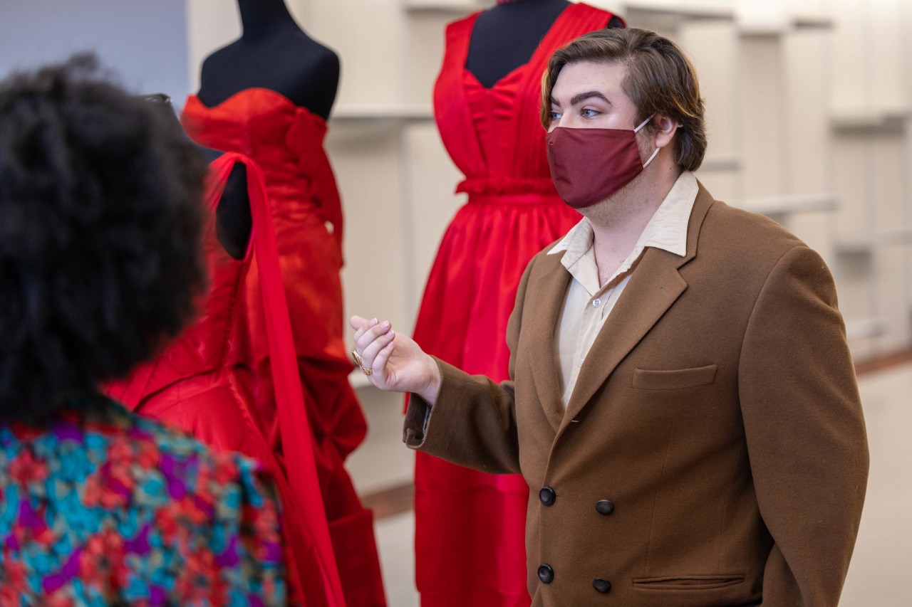 Fashion student Daniel Feeney