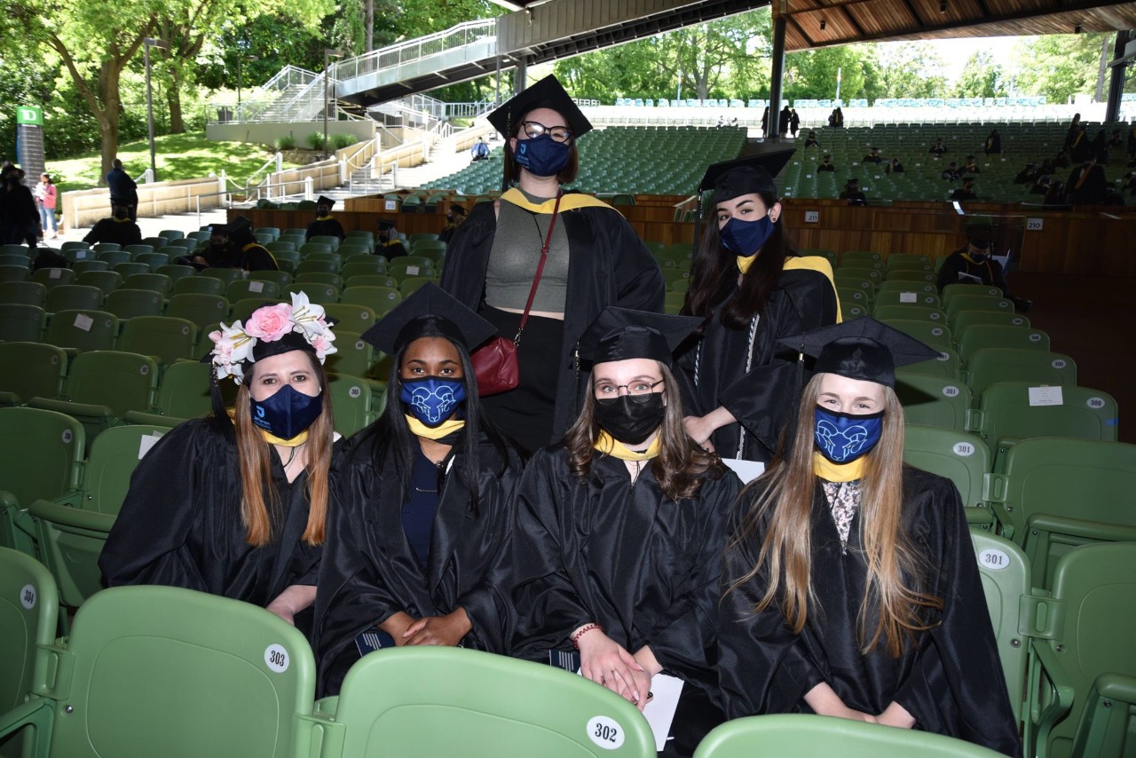Group of students at commencement