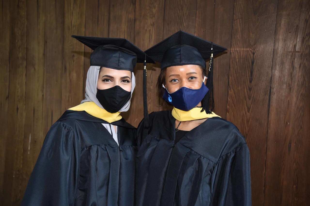 Students at commencement